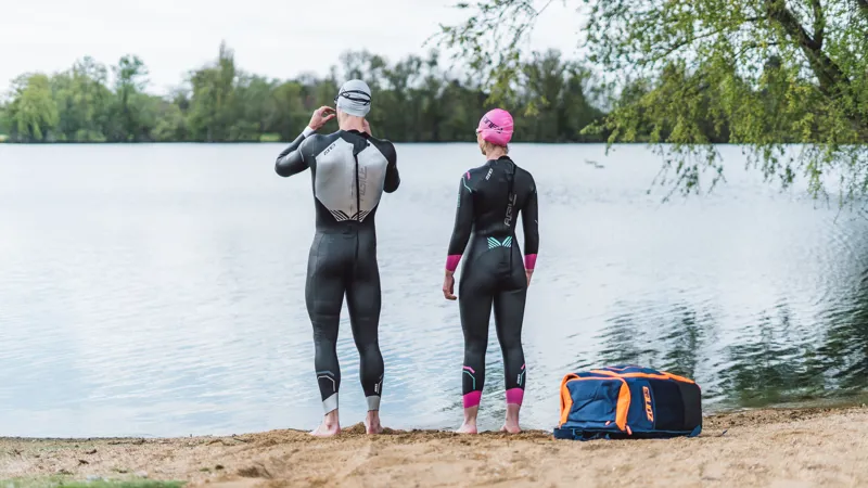 Zone3 Mens Agile Wetsuit in Black/Silver/Gunmetal-7